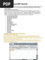 Microsoft Excel 2007 Tutorial