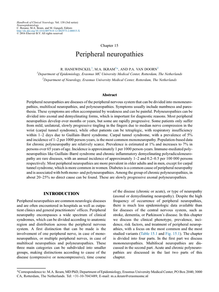 Understanding Peripheral Neuropathies | PDF | Peripheral Neuropathy ...