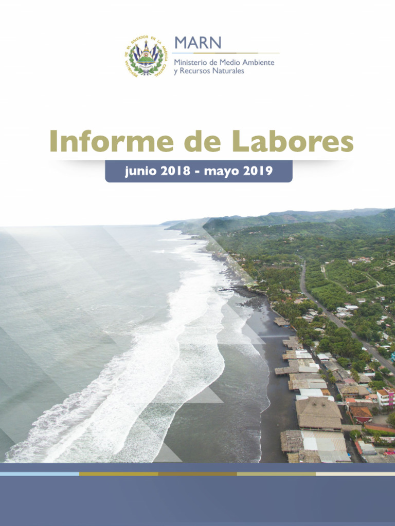 Informe de Labores MARN 2018-2019 | PDF | Mitigación del cambio ...