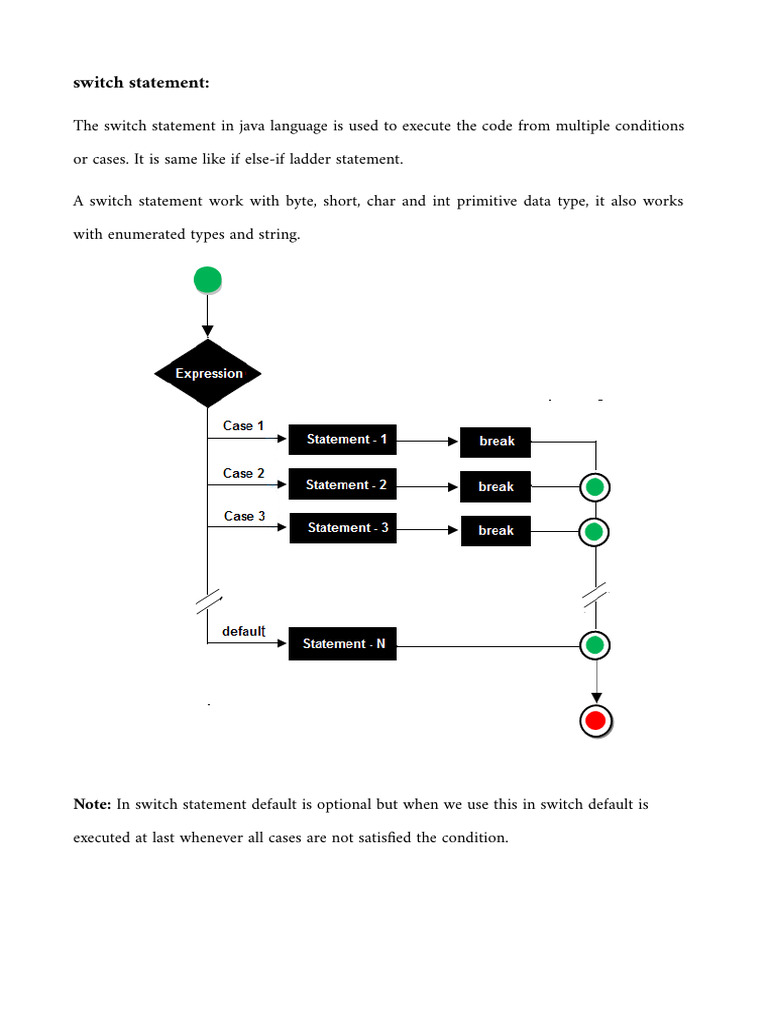Switch Statement | PDF | Computers
