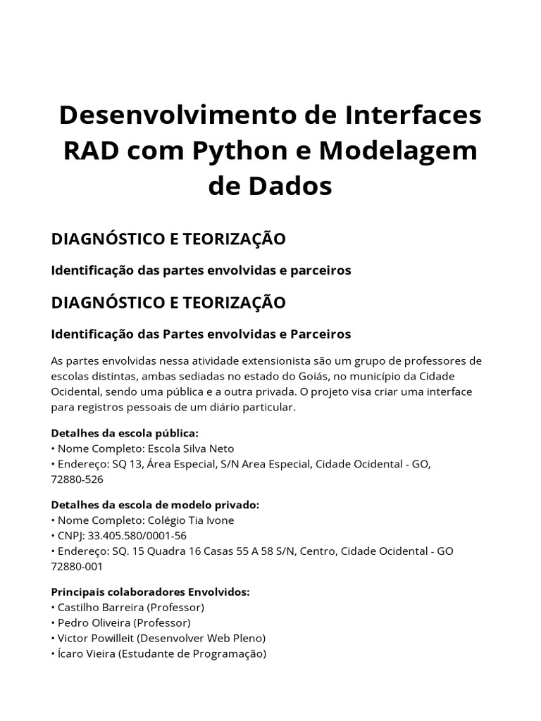 Desenvolvimento de Interface RAD com Python | PDF | Bancos de dados ...