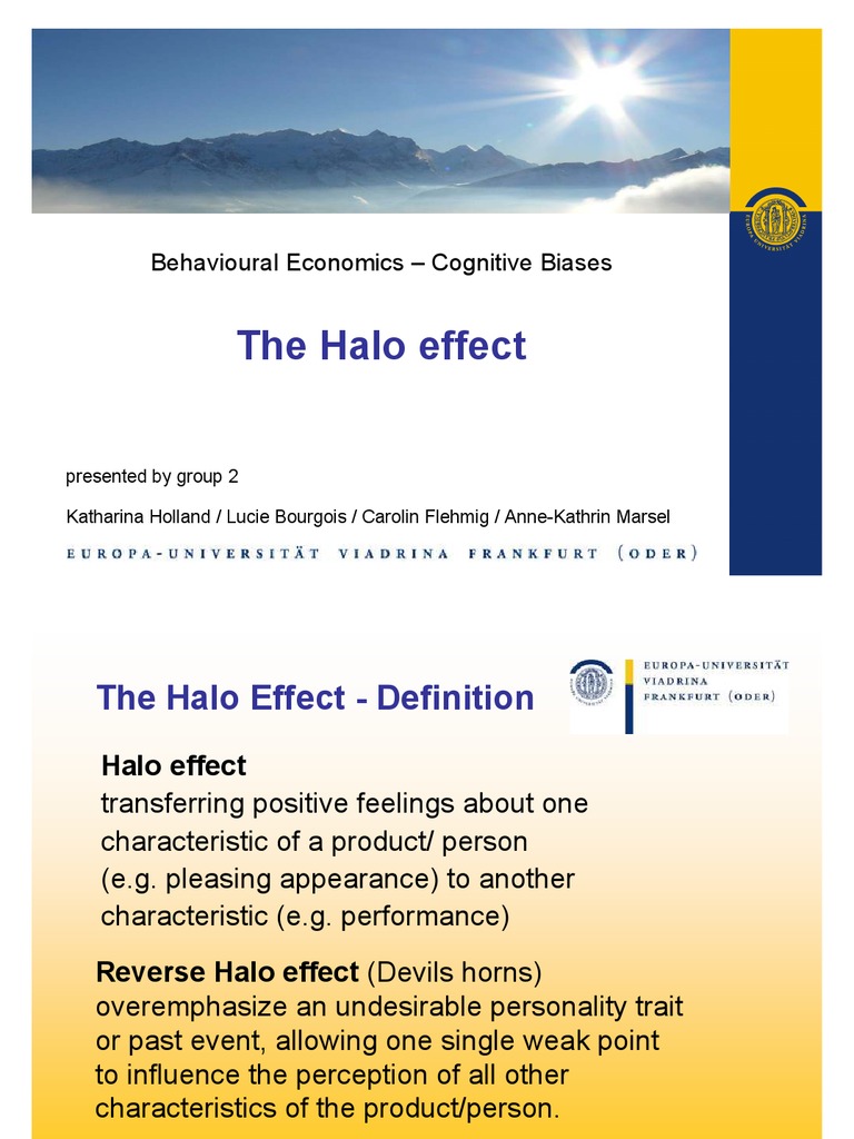 halo effect in scoring