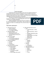 Project Criteria: Woods Levels 2, 3, 4 & 5 Mr. Gross