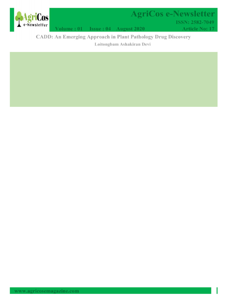 Cadd Pdf Drug Design Ligand Biochemistry