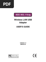 Wireless LAN USB Adapter: User'S Guide