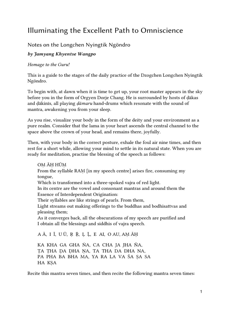 Illuminating The Excellent Path To Omniscience | PDF | Nāstika | Vajrayana