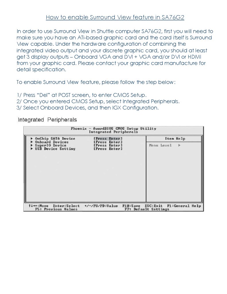 Enabling Surround View on SA76G2 | PDF