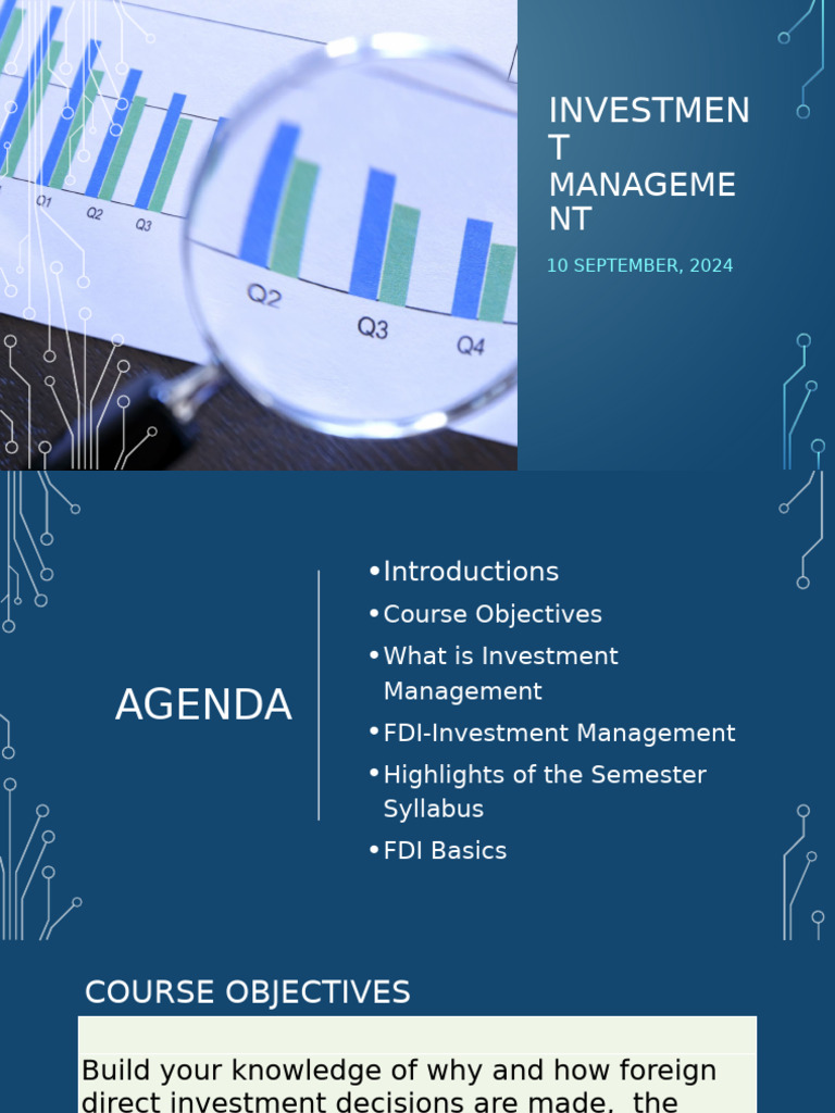 Investment Management Course Overview | PDF | Foreign Direct Investment ...