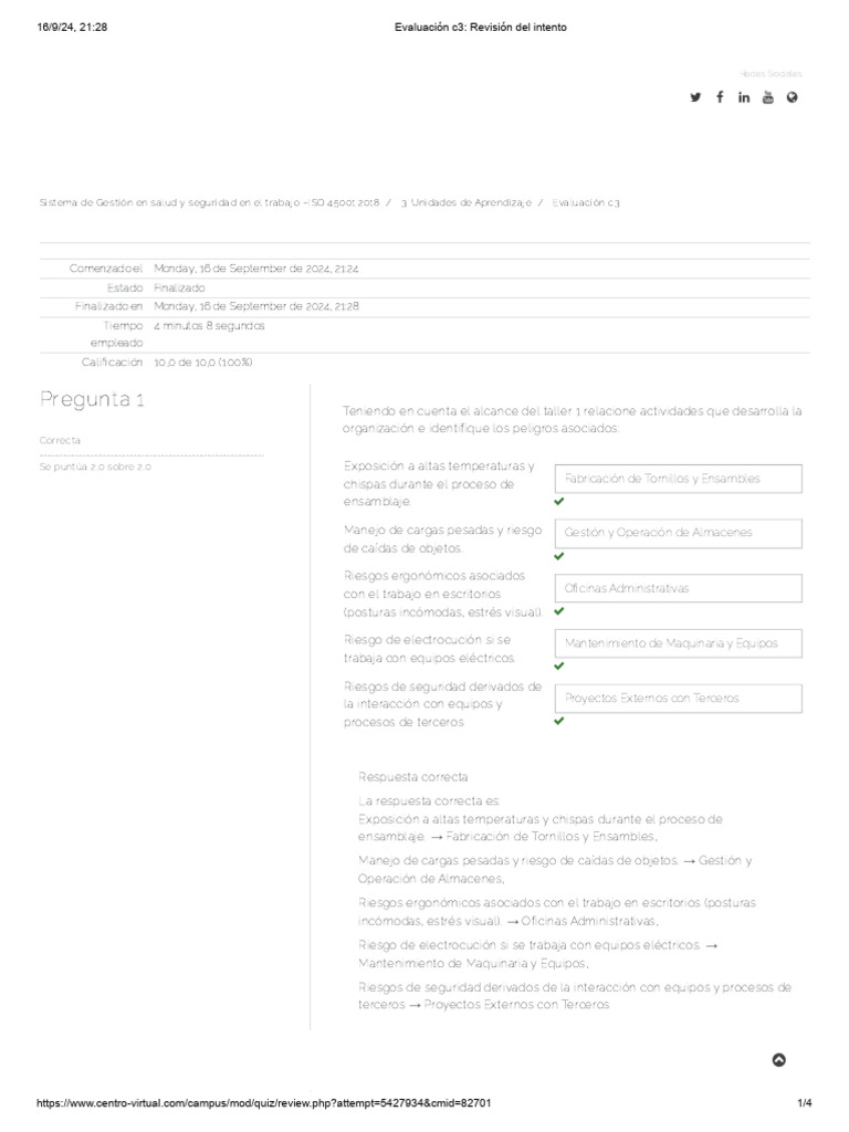 Evaluación c3 - Revisión Del Intento | PDF