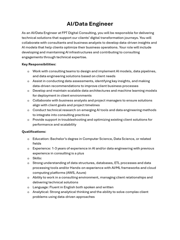 AI - Data Engineer | PDF