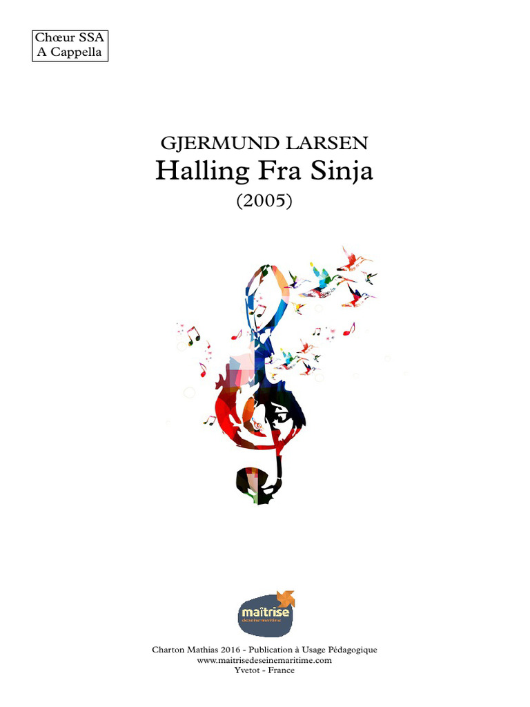 Halling Fra Sinja Partition Complc3a8te | PDF