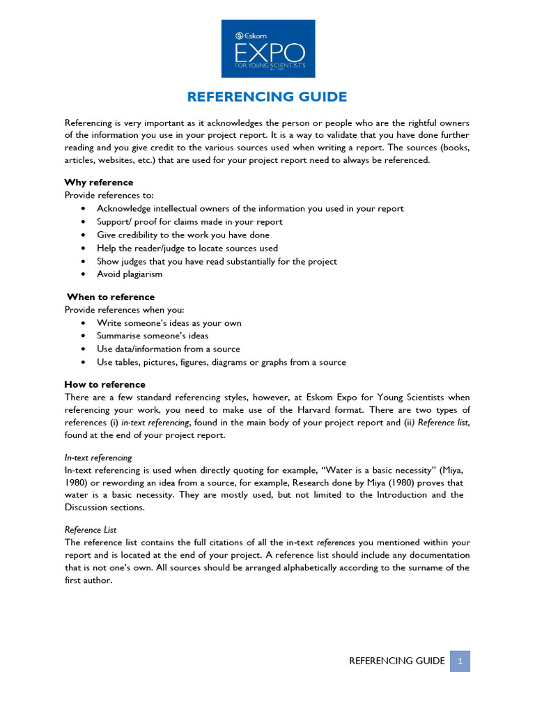 Referencing Guide 20240131 | PDF | Bracket