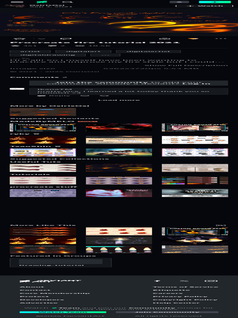 Procreate Fire Tutorial 2021 by OsirisOsi On DeviantArt 2 | PDF