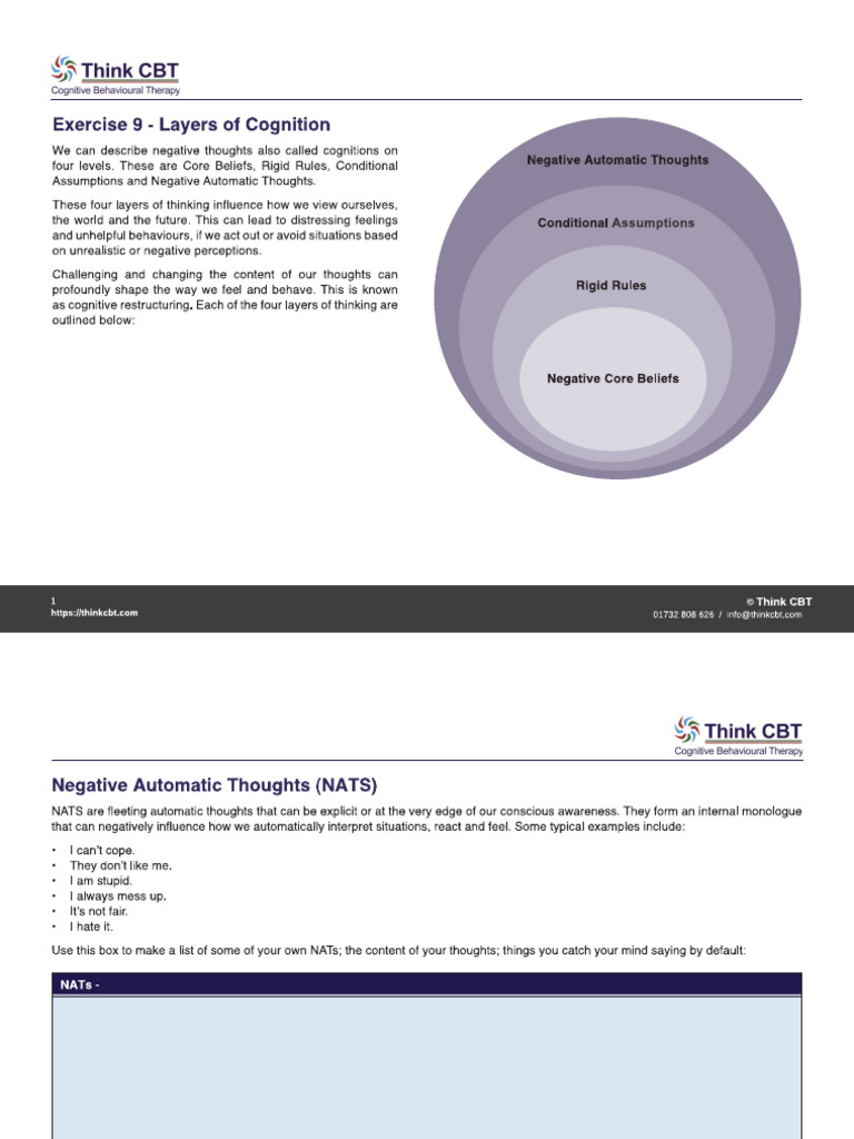Exercise 9 - Layers of Cognition | PDF