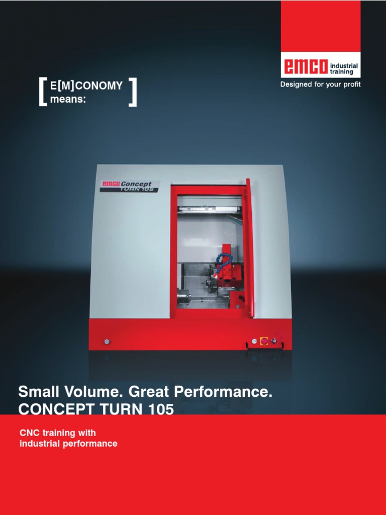 Emco Concept Turn 105 | PDF | Numerical Control | Industries
