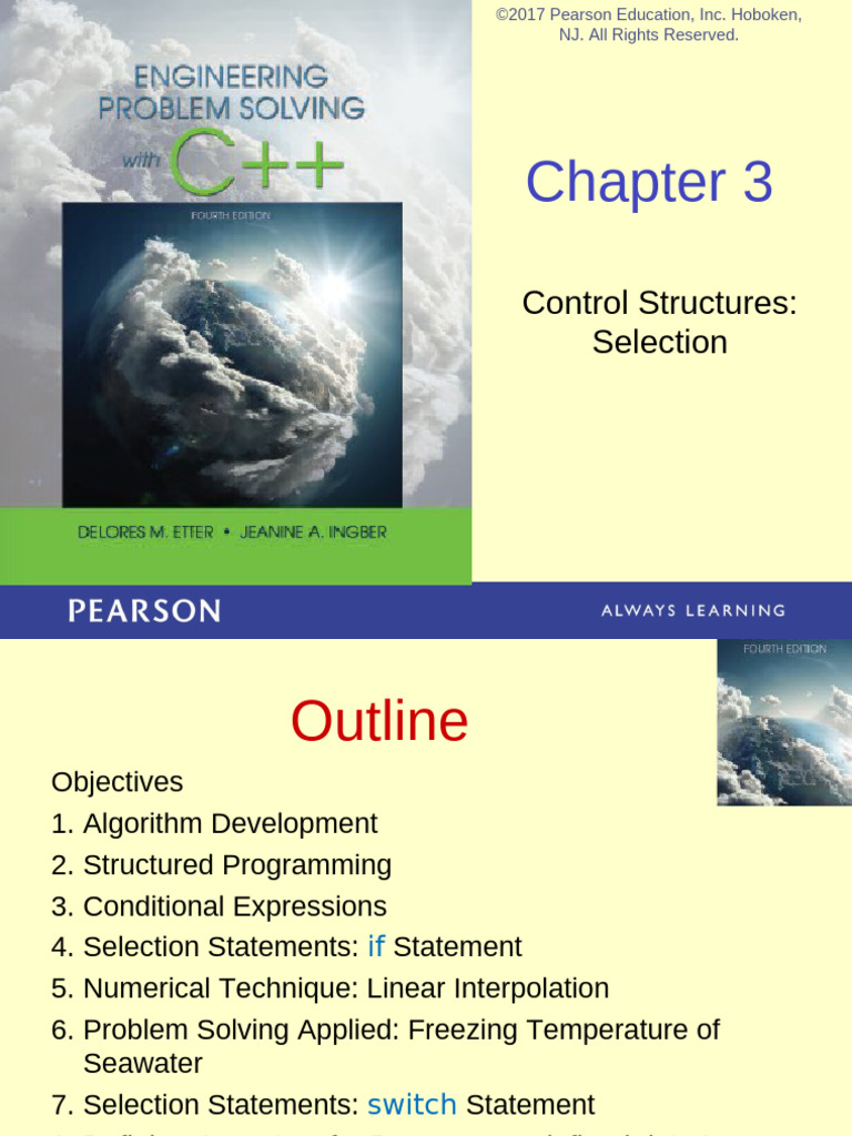 Chapter 3 - Control Structures - Selection | PDF | Algorithms ...