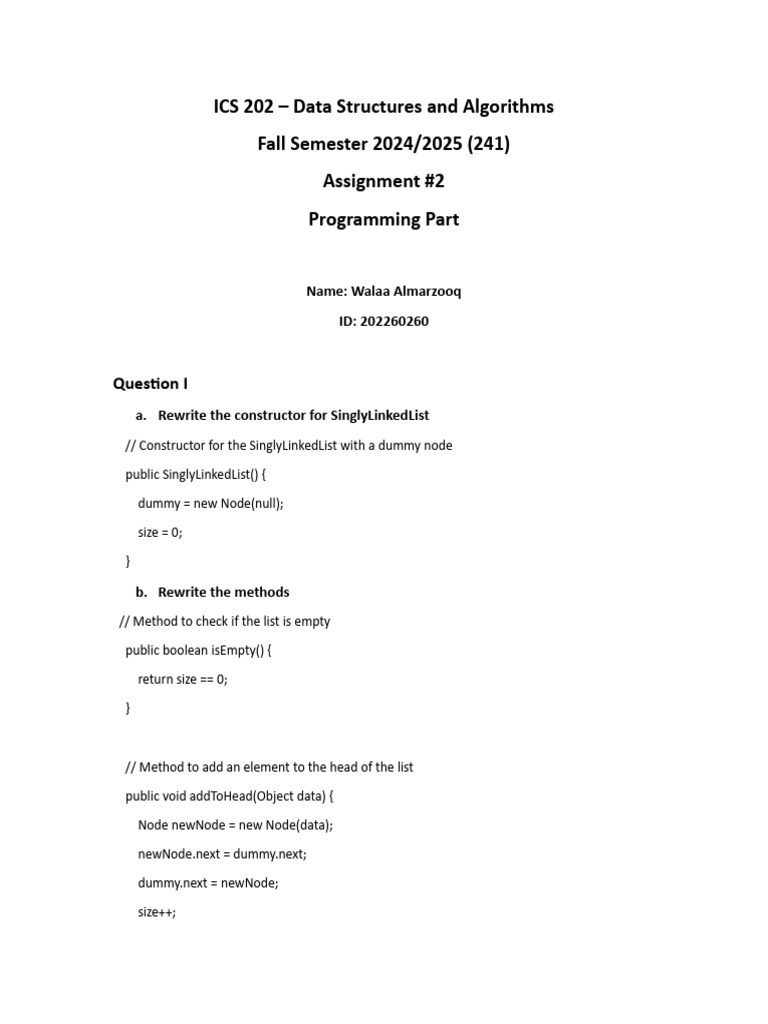 ICS 202 - ٠٧١٦٢٥ | PDF | Queue (Abstract Data Type) | Computer Science