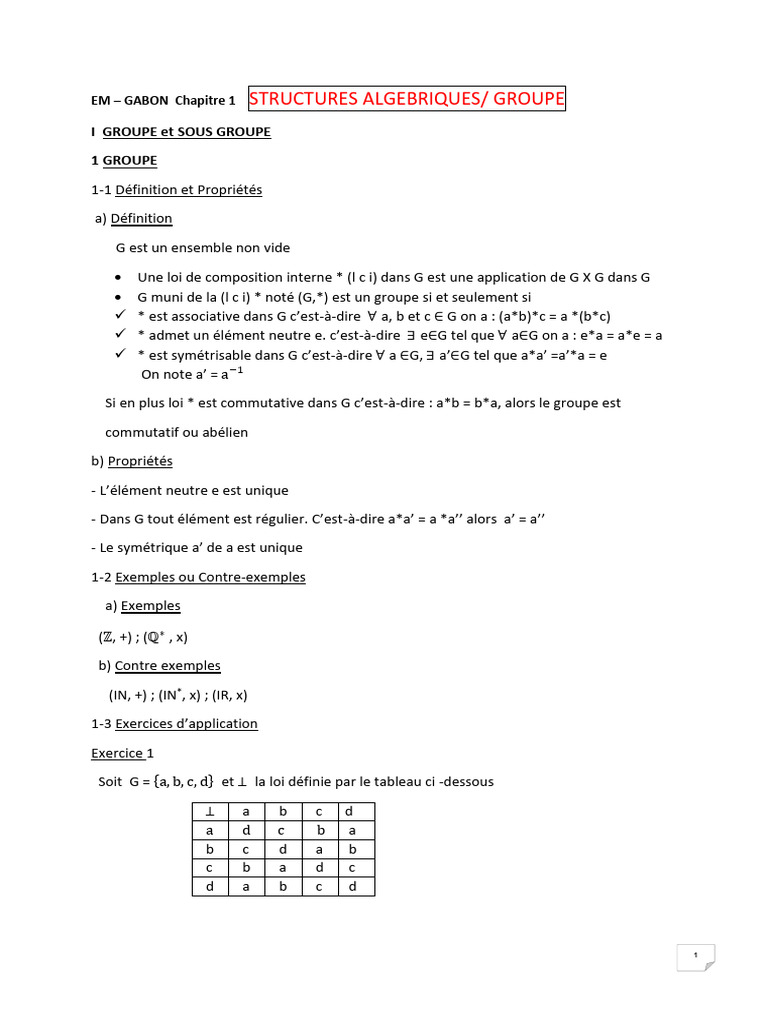 Algèbre 3 | PDF | Anneau (mathématiques) | Corps commutatif