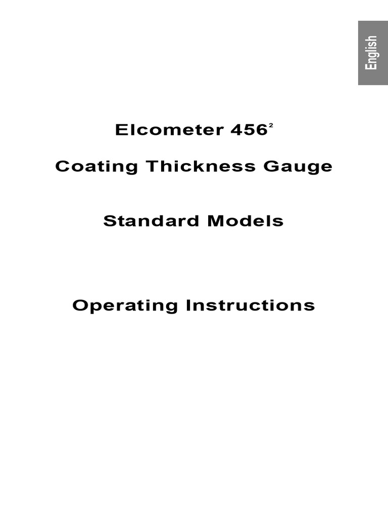 456 Coating Thickness Gauge | PDF | Menu (Computing)