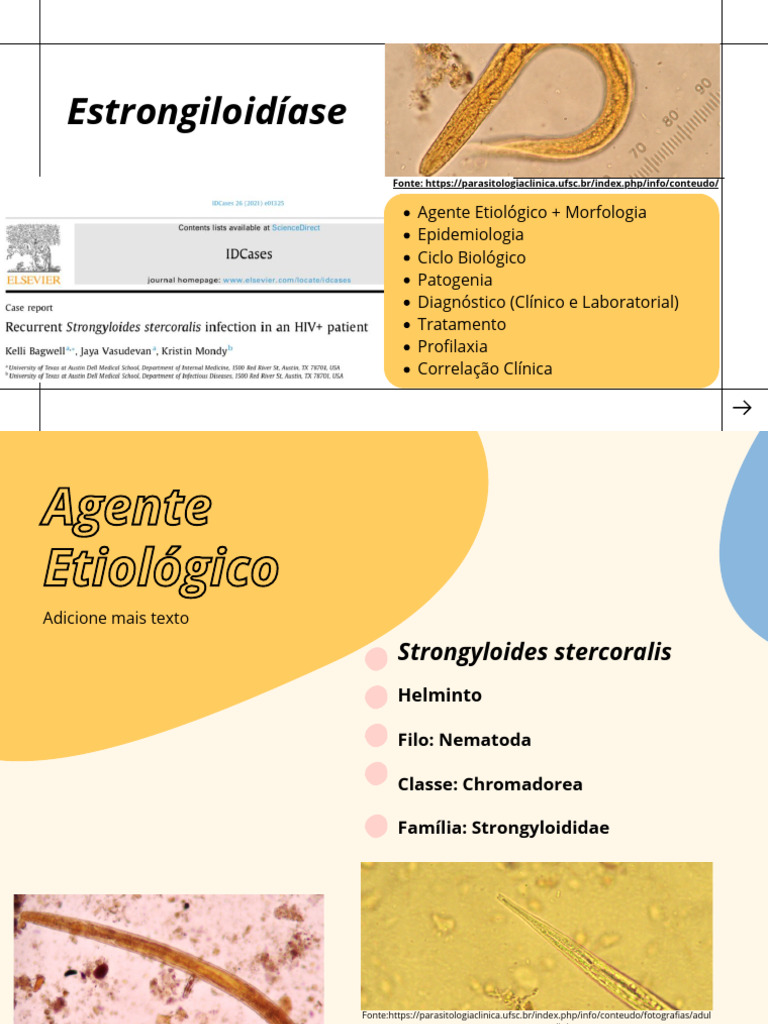 Strongyloides Stercoralis | PDF | Medicina Clínica | Especialidades médicas