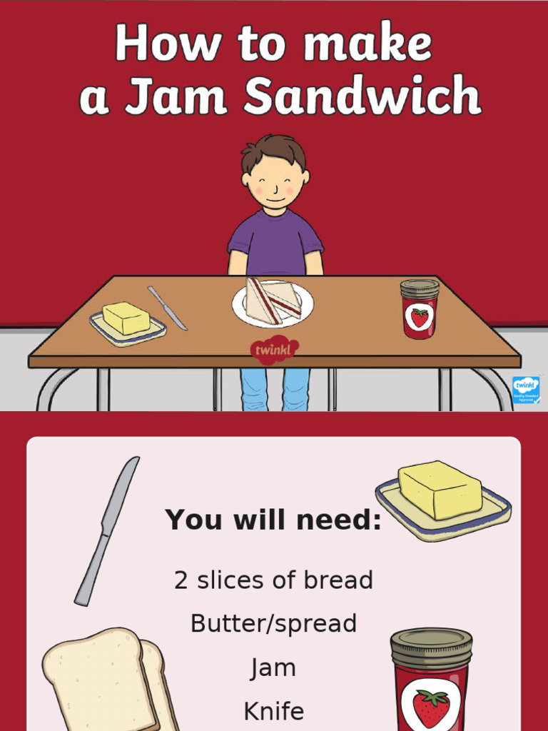 Easy Jam Sandwich Recipe Steps | PDF | Cooking, Food & Wine