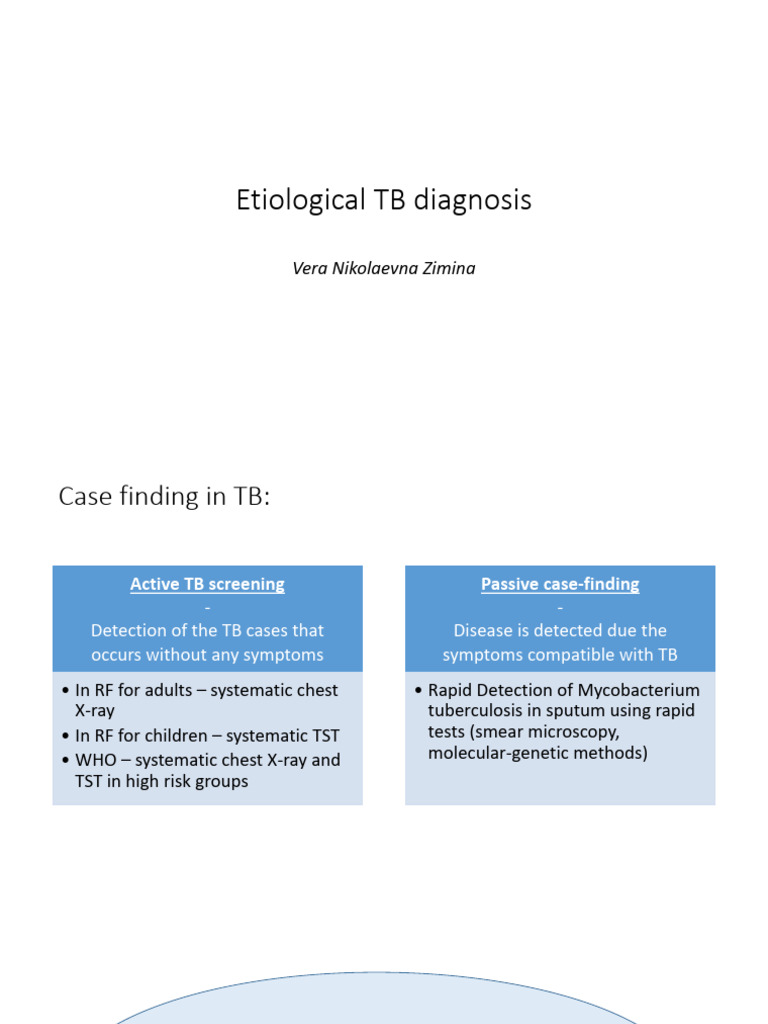 Etiological TB Diagnosis | PDF | Tuberculosis | Mycobacterium