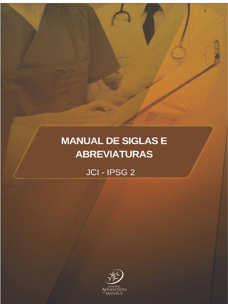 Man - Ham.001 Siglas e Abreviaturas | PDF | Sistema internacional de ...