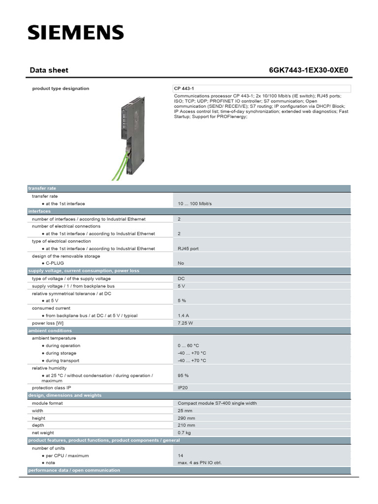 6GK74431EX300XE0 Datasheet en | PDF | Computer Network | Computer Security