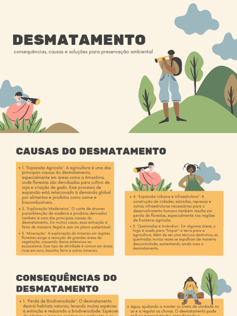 Desmatamento: Causas e Soluções Eficazes | PDF | Desmatamento | Agricultura