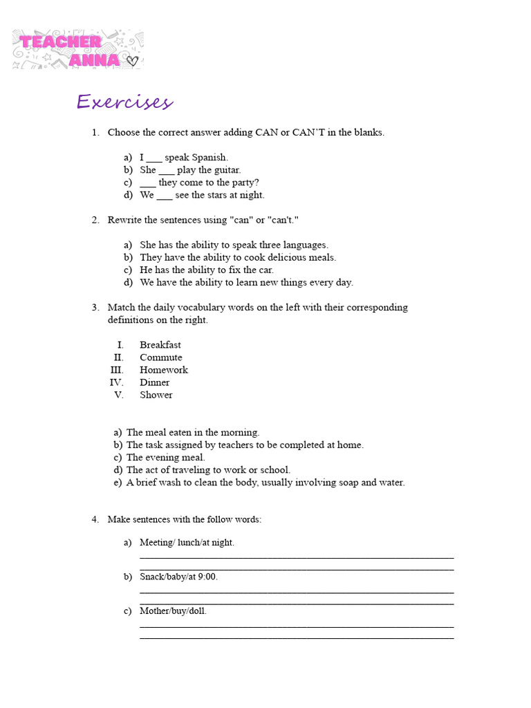 5 Exercises Begginer - Part 1 | PDF