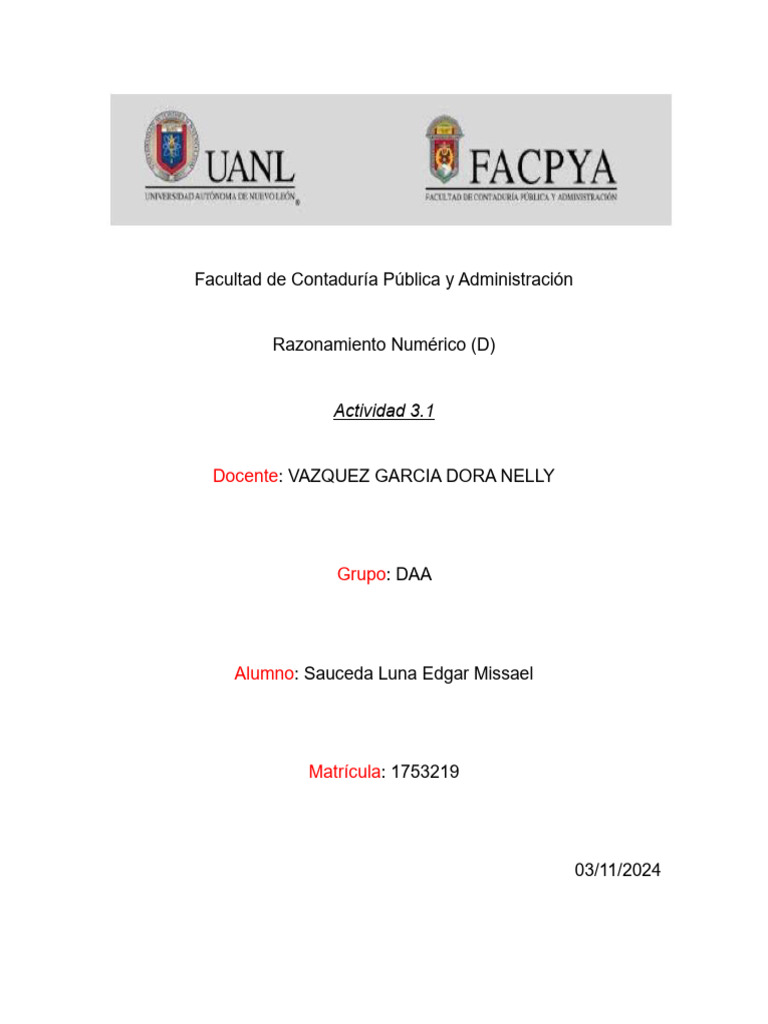 Actividad 3.1 | PDF