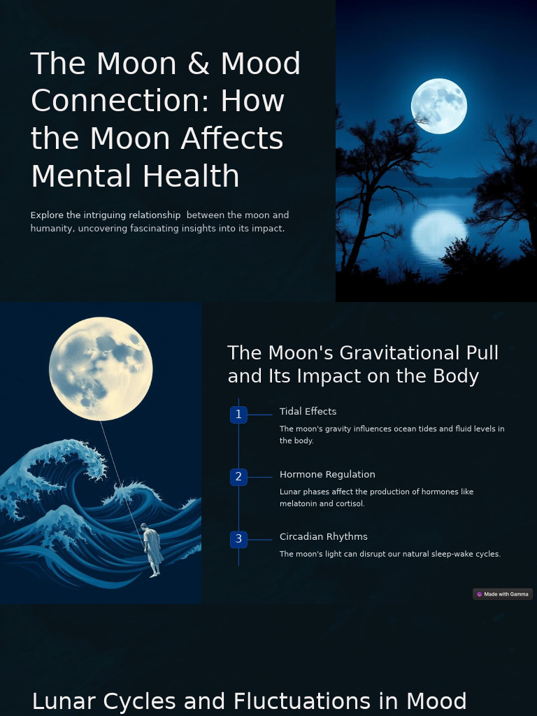 Moon Phases and Mental Health Insights | PDF