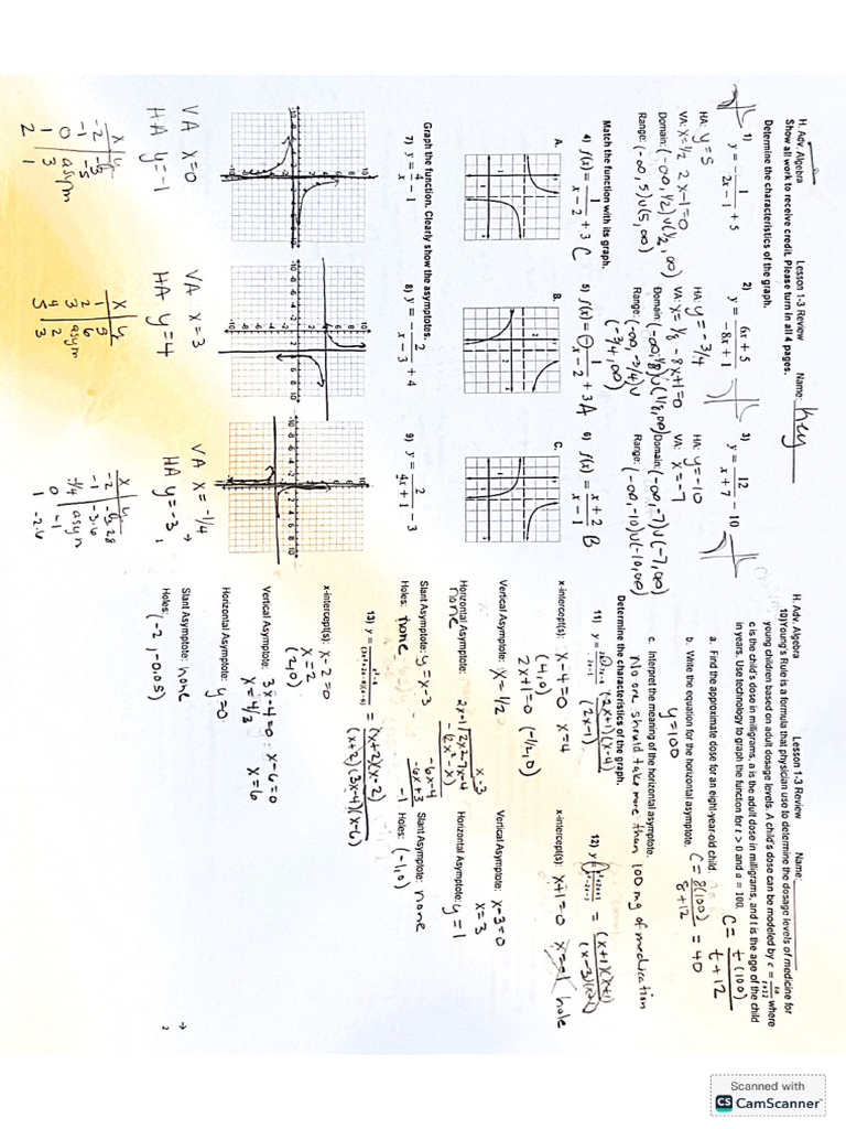 Unit 3 Lesson 1 3 Review Key Pdf