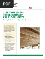 TJI Ceiling Joist Span Tables | PDF | Roof | Framing (Construction)