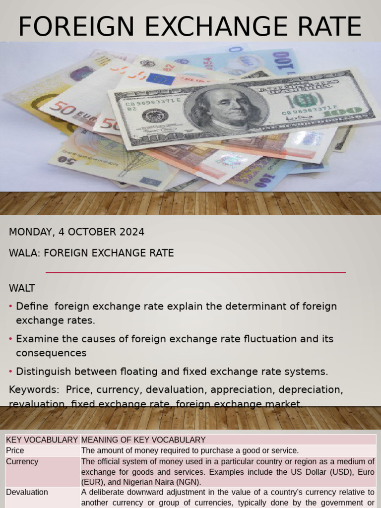 Understanding Foreign Exchange Rates | PDF | Exchange Rate | Currency ...