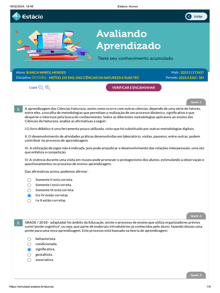 Metodologias no Ensino de Ciências Naturais | PDF | Science | Aprendizado