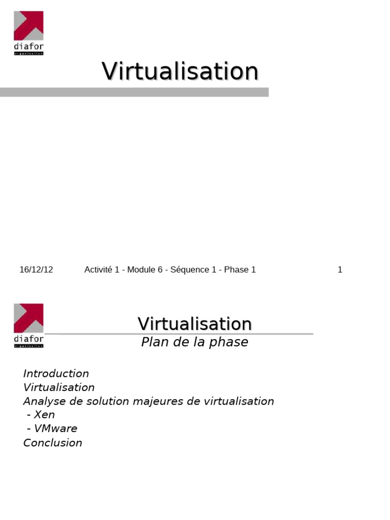 Solutions de Virtualisation Avancées | PDF | Virtualisation | Machine ...