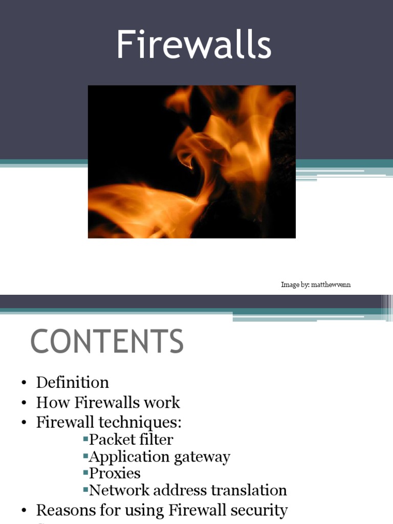 Fire Walls Explained | PDF | Firewall (Computing) | Networking Standards