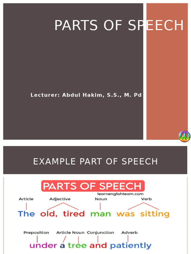 Parts of Speech Overview | PDF | Part Of Speech | Noun
