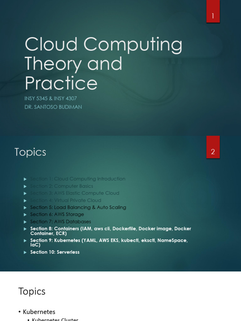 Cloud Computing: Kubernetes & AWS EKS Guide | PDF | Domain Name System ...