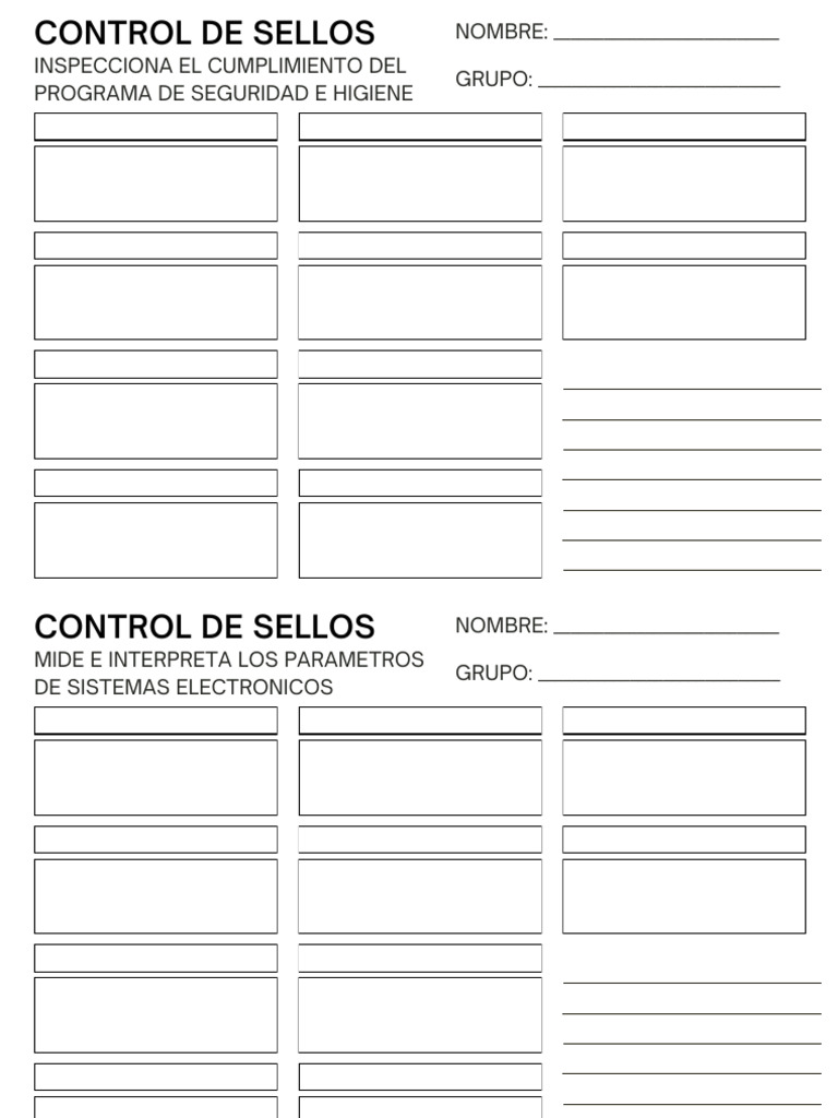 Control de Sellos 2024 | PDF