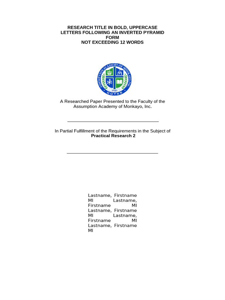Research Paper Structure and Guidelines | PDF | Data Analysis | Data