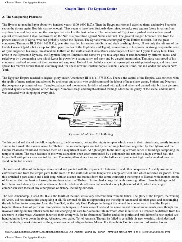 Rise of the Egyptian Empire | PDF | New Kingdom Of Egypt | Ancient Egypt