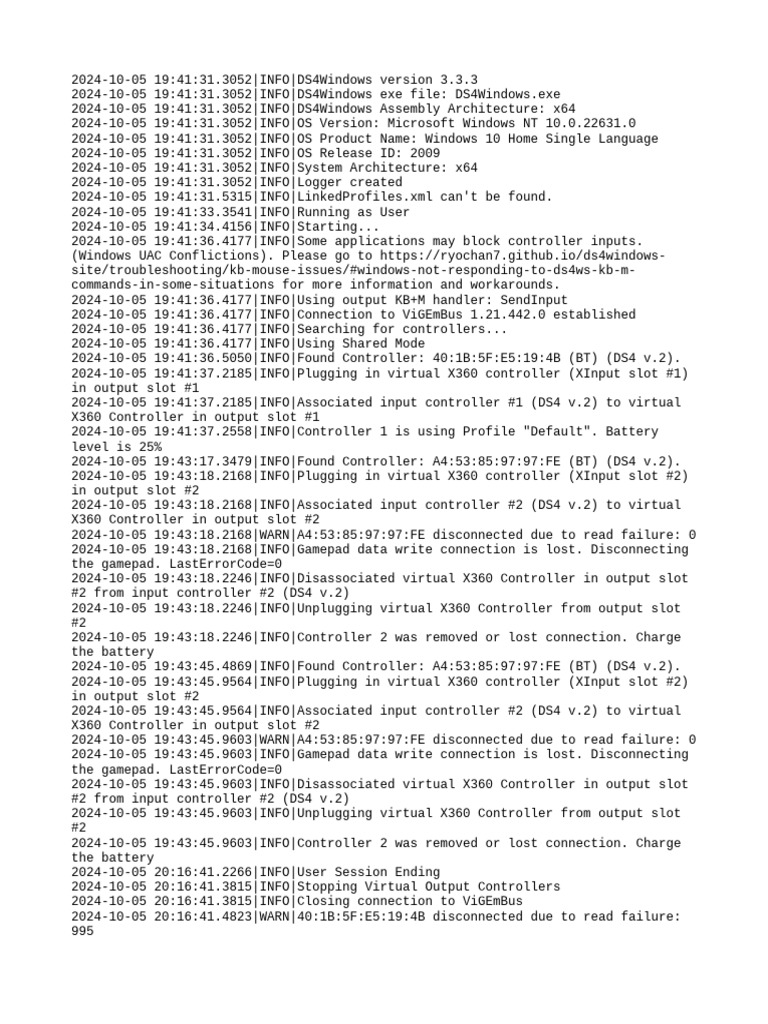 Ds4windows log 20241005 3 pdf xbox 360 microsoft windows
