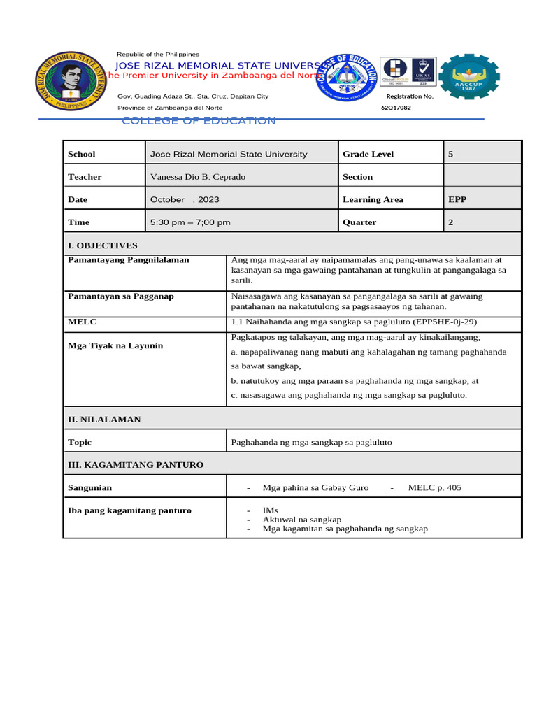 Lesson Plan Ready To Demo Pdf
