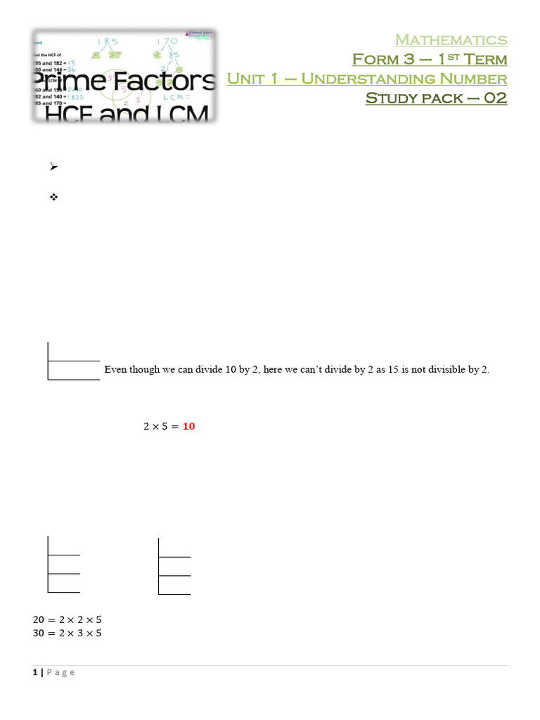 Study Pack 2 | PDF | Numbers | Discrete Mathematics