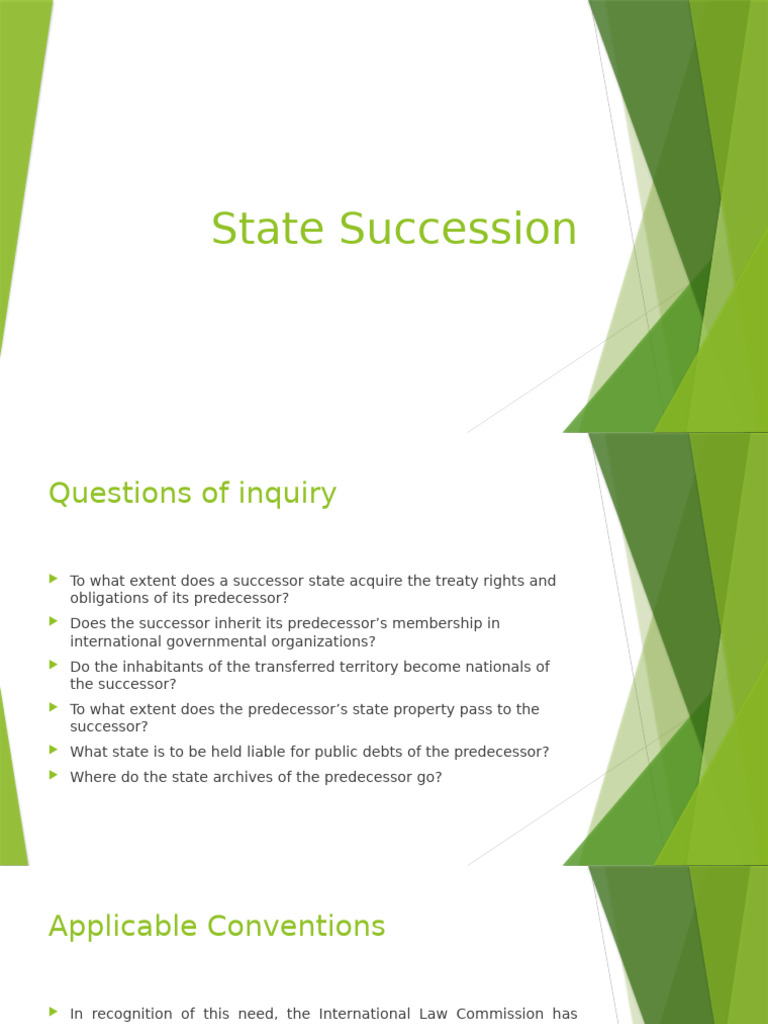 Understanding State Succession Law | PDF | Treaty | International Law