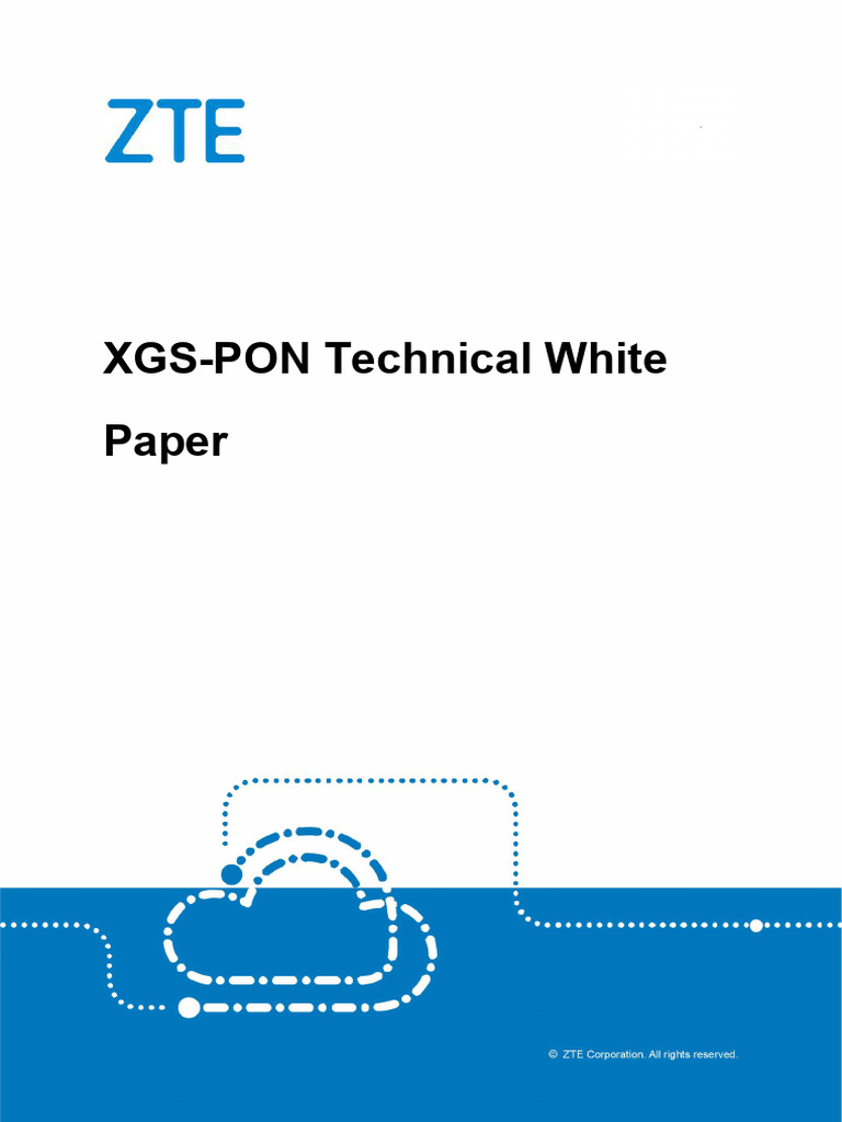 XGS-PON Technical White Paper-1 | PDF | Telecommunications | Data ...