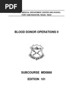 Download US Army Medical Course MD0868-101 - Blood Donor Operations II by Georges SN7885866 doc pdf