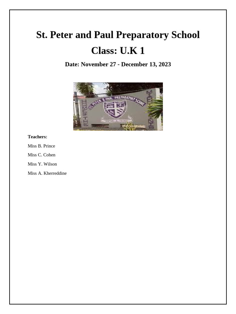 Lesson Plans For 5year Olds | PDF | Clock | Phonics